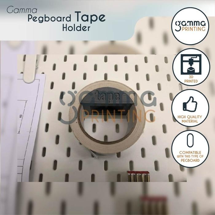 

AT Pegboard Tape Holder / Lakban / Plester / Selotip / Rak Gamma