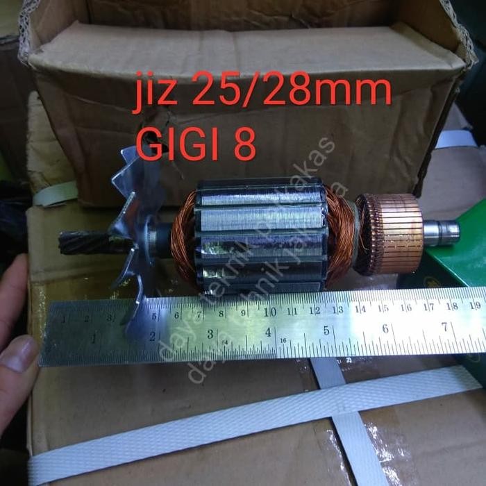 ROTOR BOR MAGNET JIZ 25MM - ANGKER BOR MAGNET GIGI 8 28MM - ARMATURE