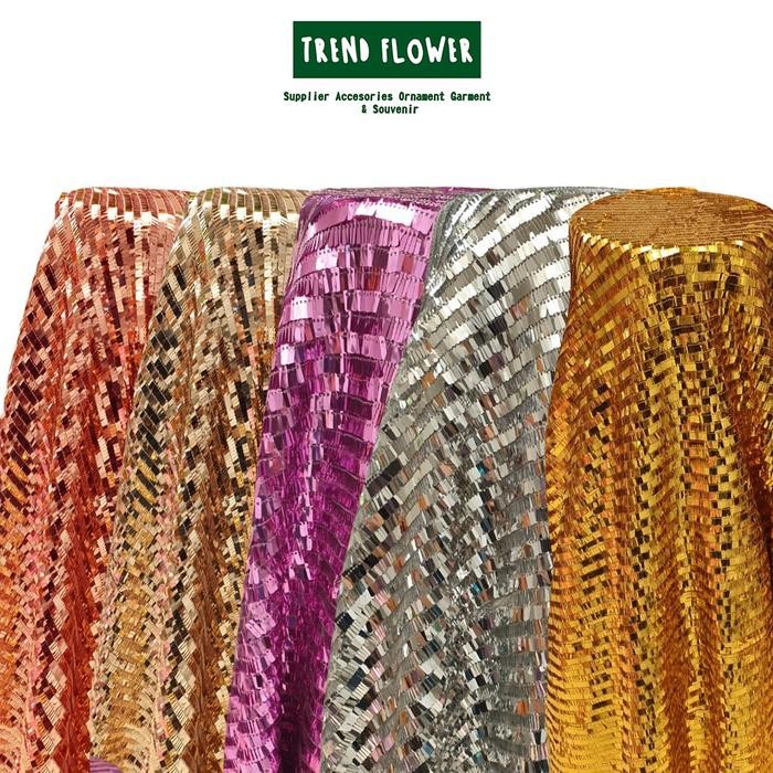 

AT Kain SEQUIN panjang dress lurus payet, Kain sequin Panjang cocok untuk dress