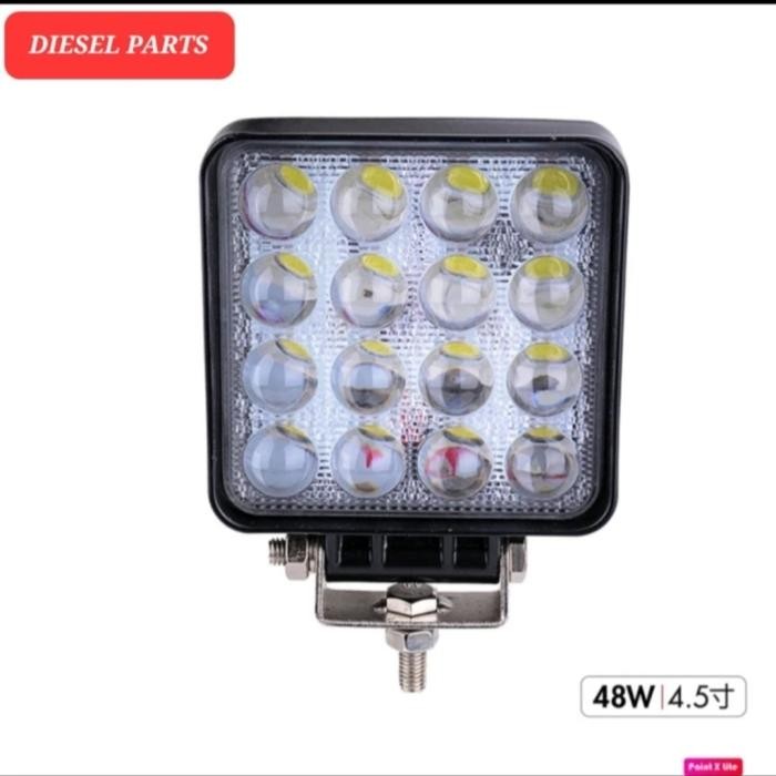 Gercep Lampu Sorot/ Lampu Kerja/ Lampu Led Excavator Forklift Whell Loader Liugong Xcmg, Xgma, 16Led