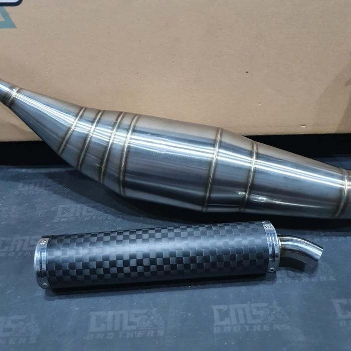 Knalpot R9 Neo Mugello Carbon Stainless Ninja 150 R Ninja Rr Original