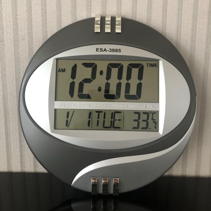 (Expert) LED ESA 3885 / Jam Meja Digital / Jam Dinding Digital 3885