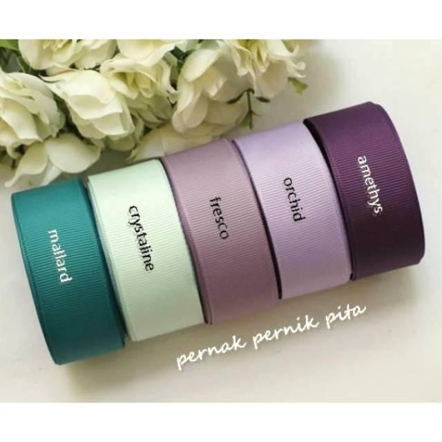 

AT 9 METER - PITA GG LEBAR 2.5CM (1 INCH) GROSGRAIN IMPORT PREMIUM