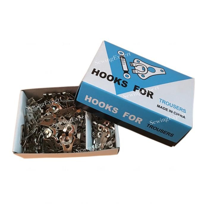 

AT Kancing Hak Rok dan Celana +- 100 Pasang / Satu Kotak Kait Masaag Kancing Besi