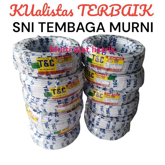 T&C Kabel Tembaga 2x1,5 50Y SNI kabel NYM kawat SNI standar kabel listrik cable PLN tembaga murni