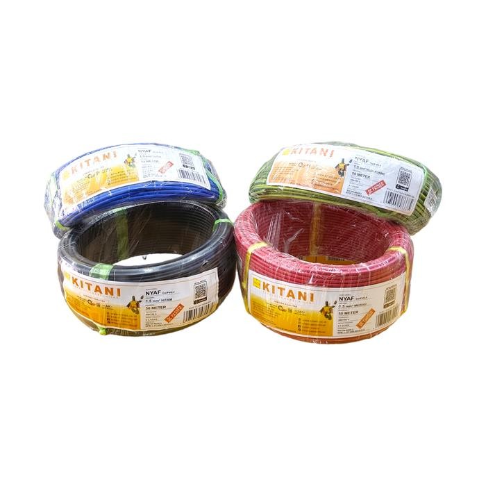 Kabel NYAF Kabel Serabut Tunggal 1.5 mm 50 Meter Kitani