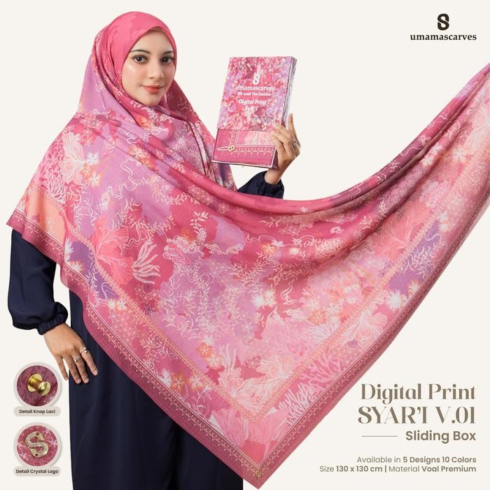 [TERBARU] SYARI MOTIF Box Digital Jumbo - Umama Scarves