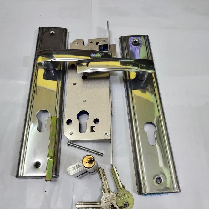 Kunci Pintu Besar Plat 1 Set Set Handle Gg Kunci Pintu 25Cm Komplit