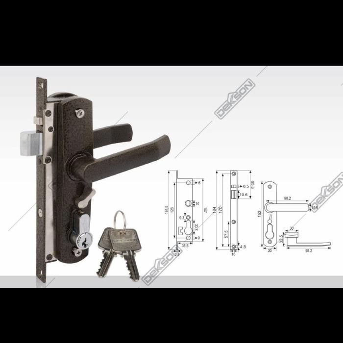 kunci pintu expanda dekson 906 BR kunci pintu kawat nyamuk dekson