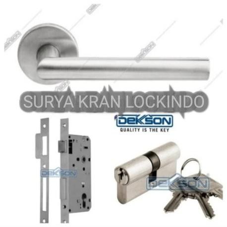 Paket Handle Dekkson LHTR 003 + Kunci 8485 IL SSS + Cylinder 60 mm