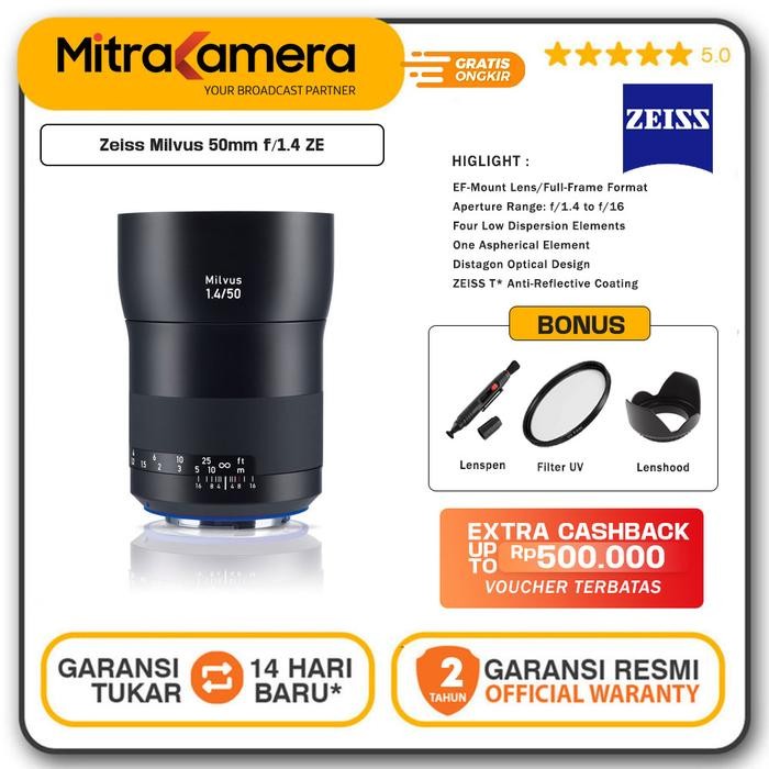 Zeiss Milvus 50mm f/1.4 ZE