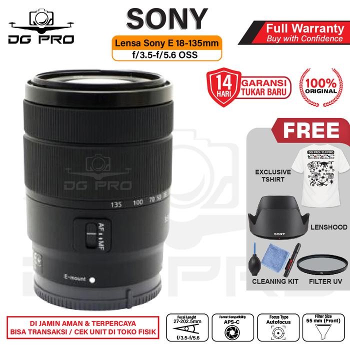 Lensa Sony E 18-135mm f3.5-5.6 OSS Sony E 18-135 mm OSS Original
