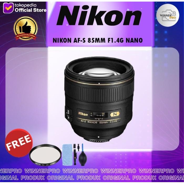LENSA NIKON AF-S 85MM F1.4G NANO / Nikkor 85mm F1.4 G Nano
