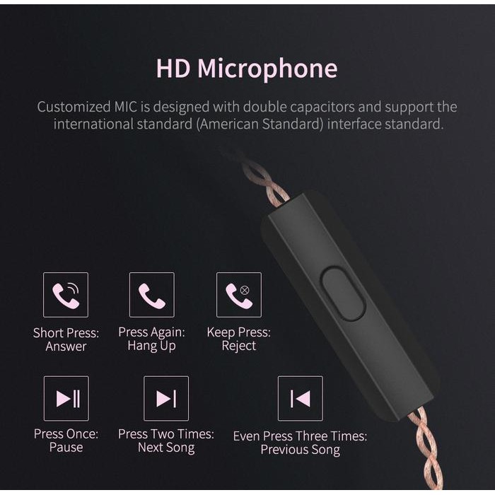 Kz Zsn Wired Noise Canceling In Ear Earphones With Mic