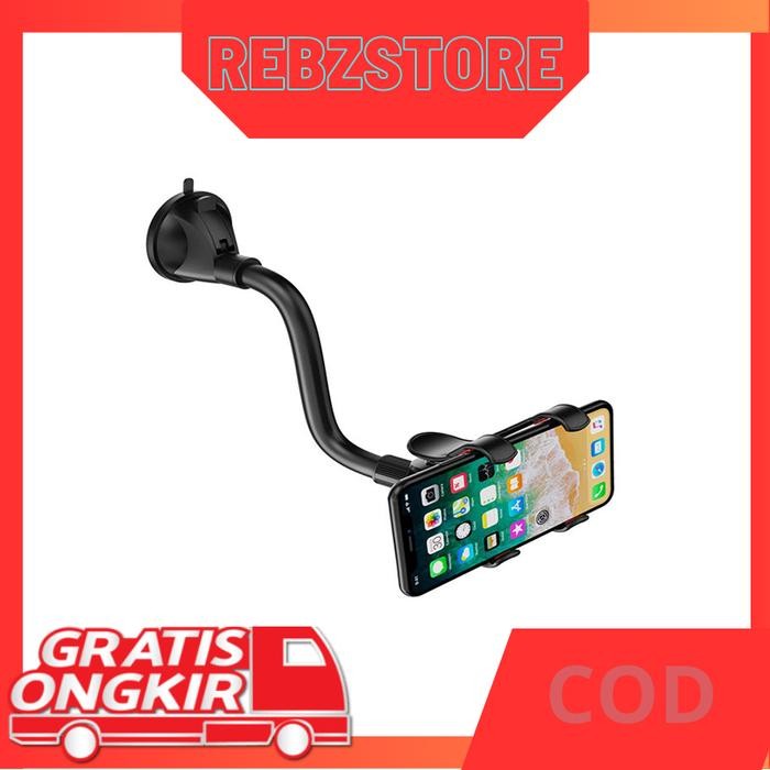Car Holder Mobil Phone Holder Penyangga Jepit 4 Cakar Tempel Kaca Flexible Universal Terbaik