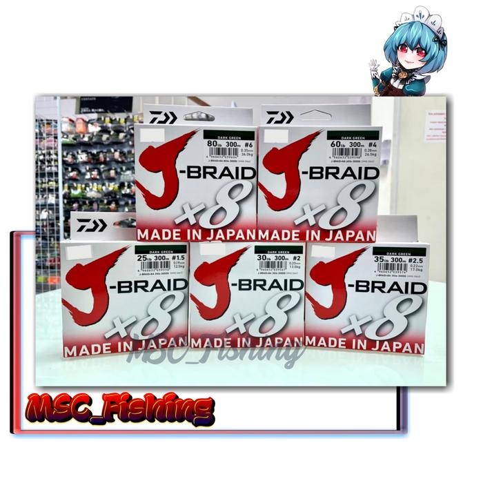 Senar PE Daiwa JBraid X8 150Meter PE #0.6 #0.8 #1 #1.2 #1.5 #2 #2.5 #3