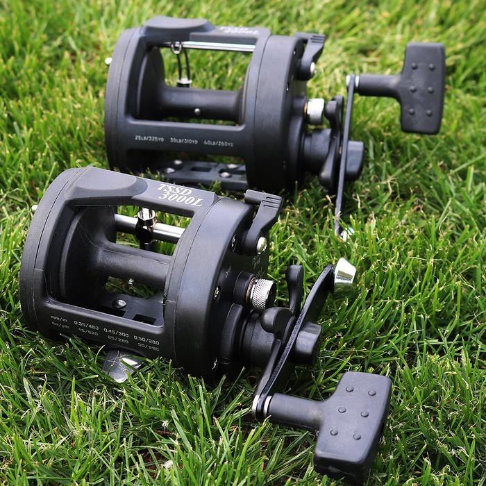 Sougayilang [COD] Reel Pancing Reel Trolling 3000/4000 Tersedia tangan kiri dan kanan Rasio Gigi