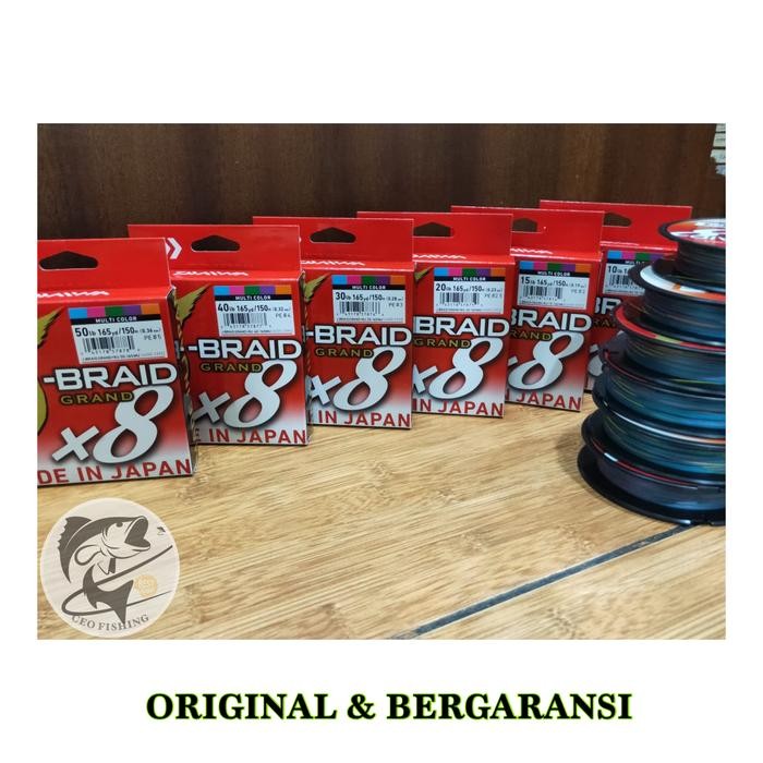 Senar PE Daiwa J Braid Grand X8 Multicolour 10 LB PE 1.5