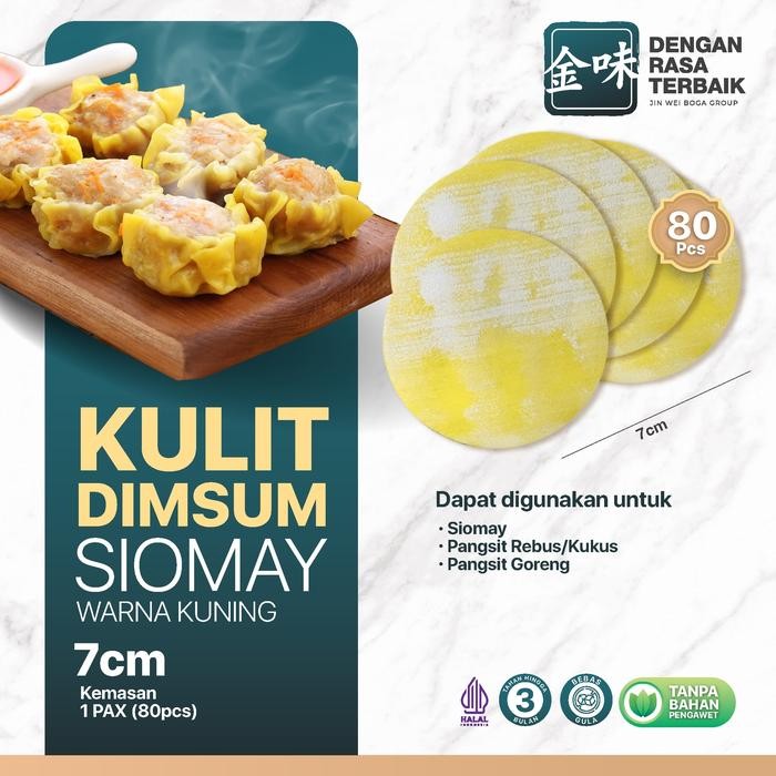 

New DRT-KULIT DIMSUM SIOMAY KUNING 7CM ISI 80PCS HALAL UNTUK DIMSUM SIOMAY,WONTON