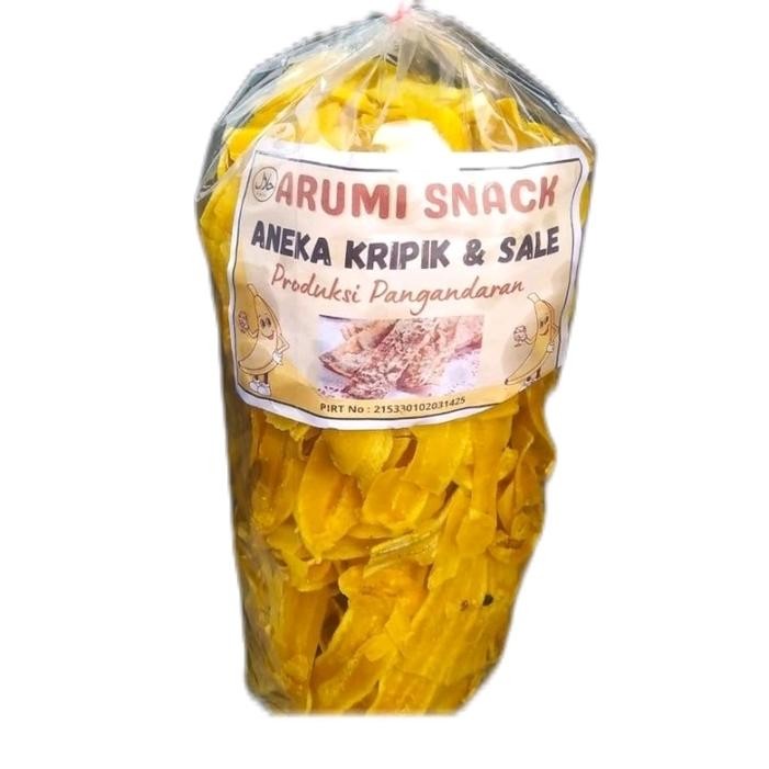 

New 1kg kripik pisang kepok crispy gurih asin Snack Keripik Camilan