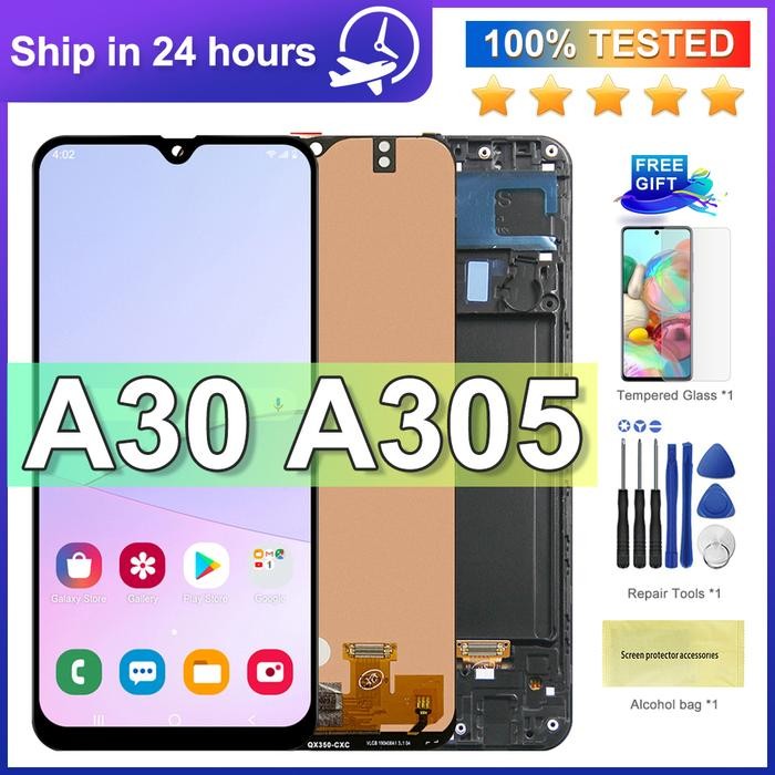 6.4 Display For Samsung A30 A305DS A305F A305FD A305A LCD Touc