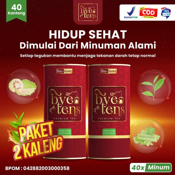 

New Bye Tens Bio Gold Premium Tea Teh Herbal Alami 20 Pouch Green Greentea Membantu Mengatasi