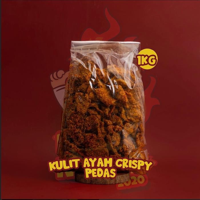 

New Cemilan Kulit ayam crispy Rajangemil 1 KG
