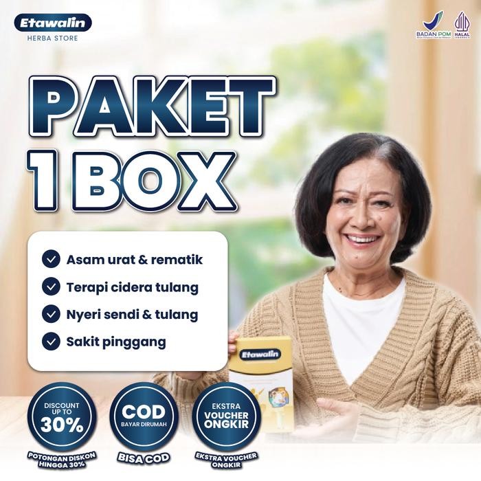 

New [PAKET 1 BOX Etawalin] Susu Etawalin Original -BPOMCOD- OFFICIAL DISTRIBUTOR RESMI-200g/box