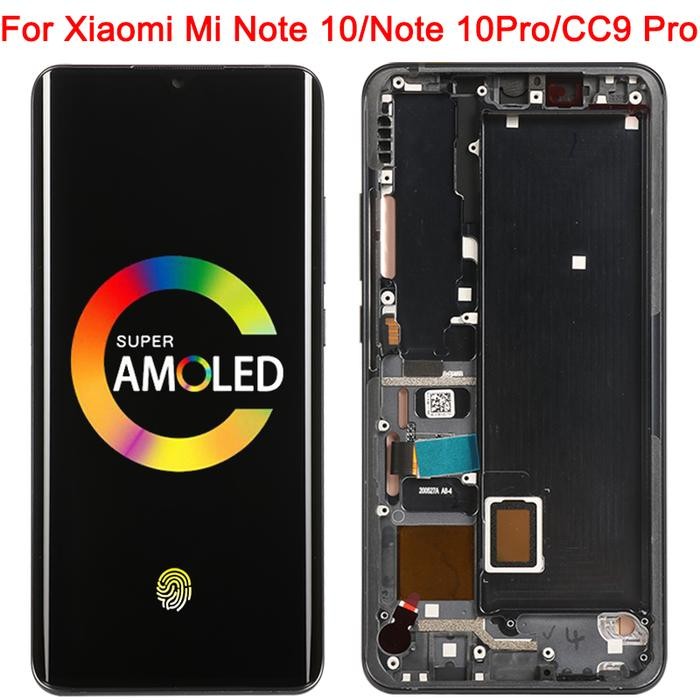 Mi Note 10 Pro Display For Xiaomi Mi CC9 Pro LCD Frame Amoled Mi