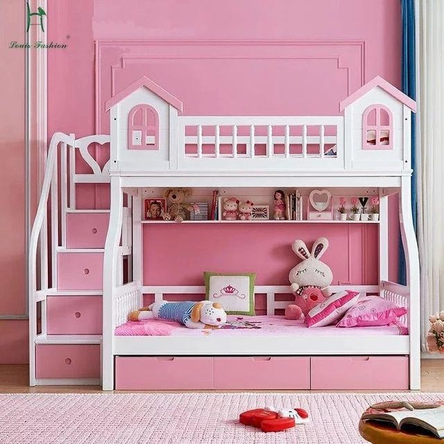 Tempat Tidur Anak Tingkat 2 Kasur Bawah 3Laci