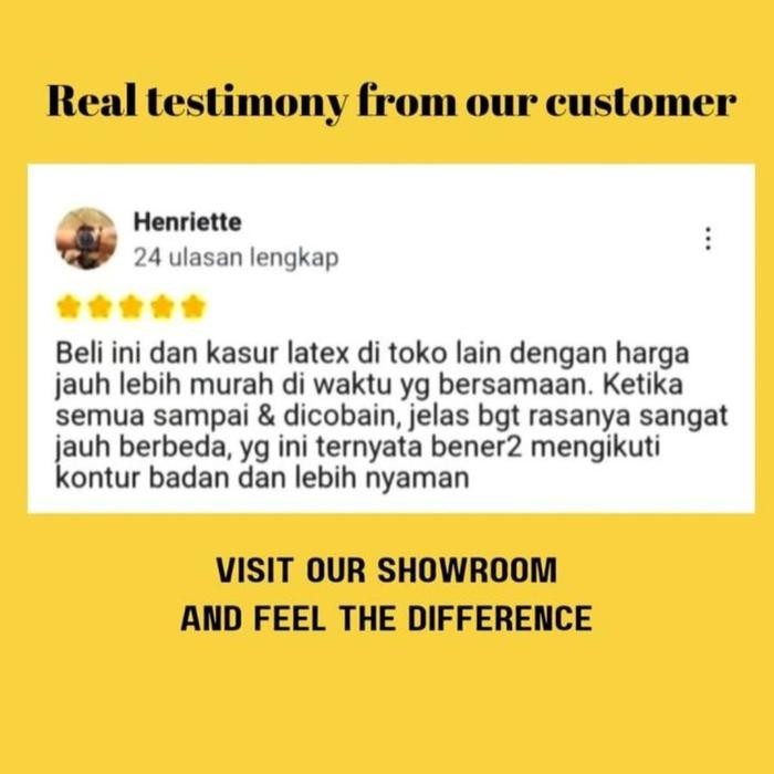 Kasur Full Latex Natural Ukuran 90X200X20 Type Orthopedic