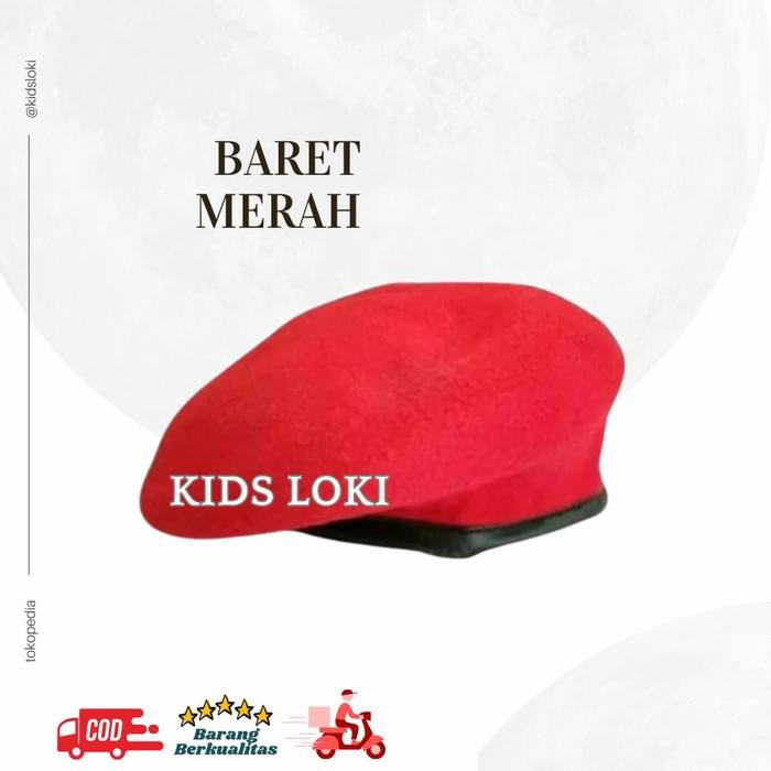 topi baret merah profesi anak