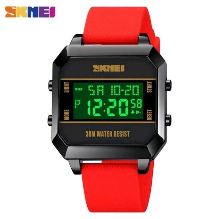 Jam Sk Mei Digital Strap Rubber Terbaru