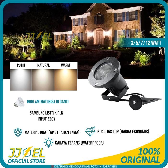 Kap Lampu Sorot Outdoor / Lampu Taman / Lampu Tembak Fitting E27