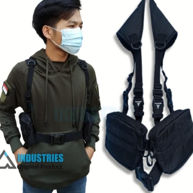MELAYANI FAKTUR PAJAK SIDE BAG Tas Selempang Army Tactical Pria Wanita Holster Vest Bag
