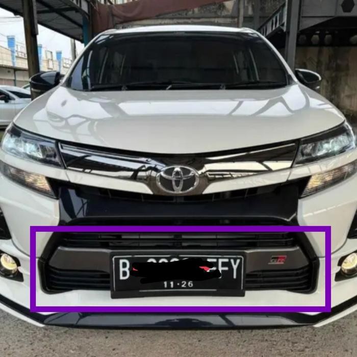 cover Ornament bodykit Depan Veloz GR/Cover plat nomer Veloz GR