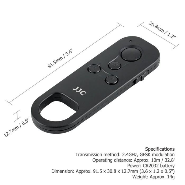 Jjc Remote Wireless Shutter Br-E1 / Btr C1 For Canon M50 Mark Ii M200 Terlaris