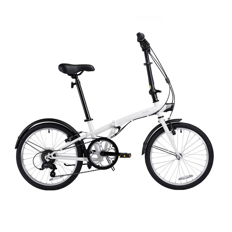 Decathlon BTWIN Sepeda Lipat TILT 120 - Putih  - 8817477