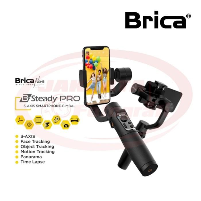 Brica B-Steady Pro 2023 B Steady Pro - Gimbal 3-Axis Stabilizer Pasti Ori