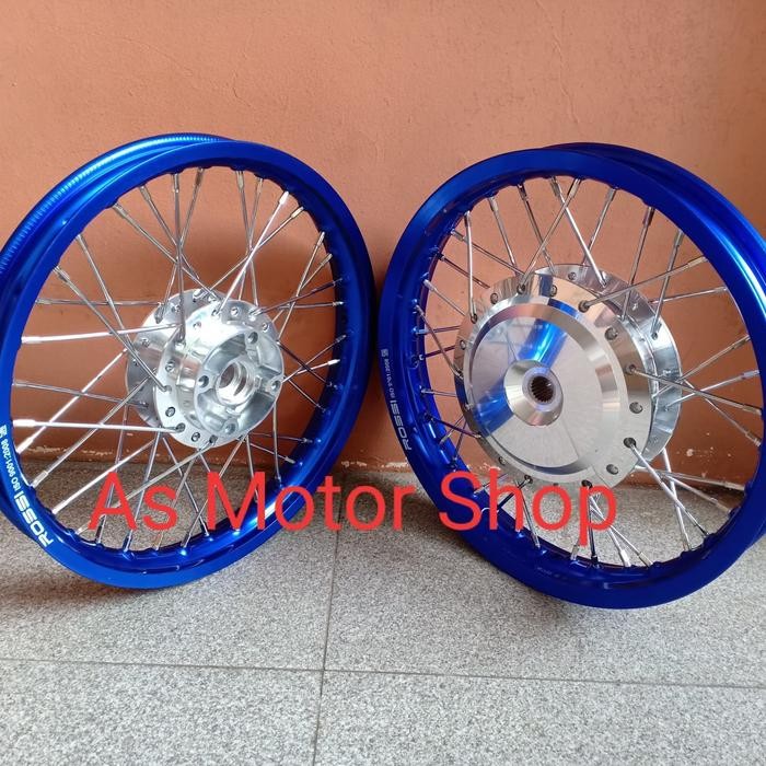 sepaket velg rossi 140-160 ring 14 tromol jari untuk motor matic honda