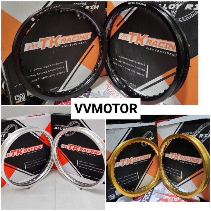 VELG JARI JARI TK RACING 1 SET 2PCS UK 215/250 250/300 300/350 RING 17 ORI TK