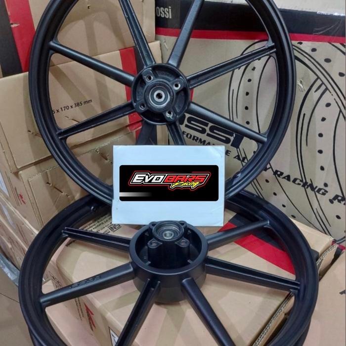 Velg Vrossi Zigen Swan Satria 2tak Lumba Double Disc Black White Gold
