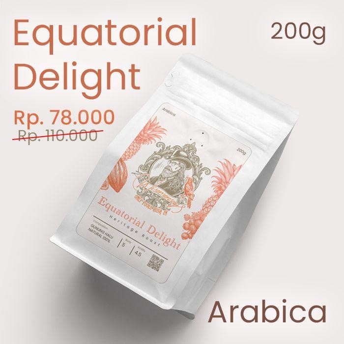 

Equatorial Delight By Wisemensay - 200G (Heritage Roast, Gunung Halu Arabica, Natural Process)