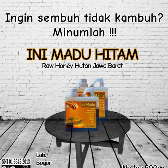 

Madu Hitam Pahit Murni 100 % Pure Raw Honey 500 Gr Jaga Stamina