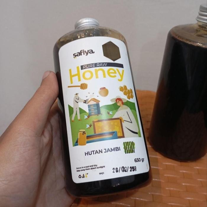 

Madu Hutan Jambi Pure Raw Honey Madu Kualitas Premium Merek Safiya Bonus Peci Rajut