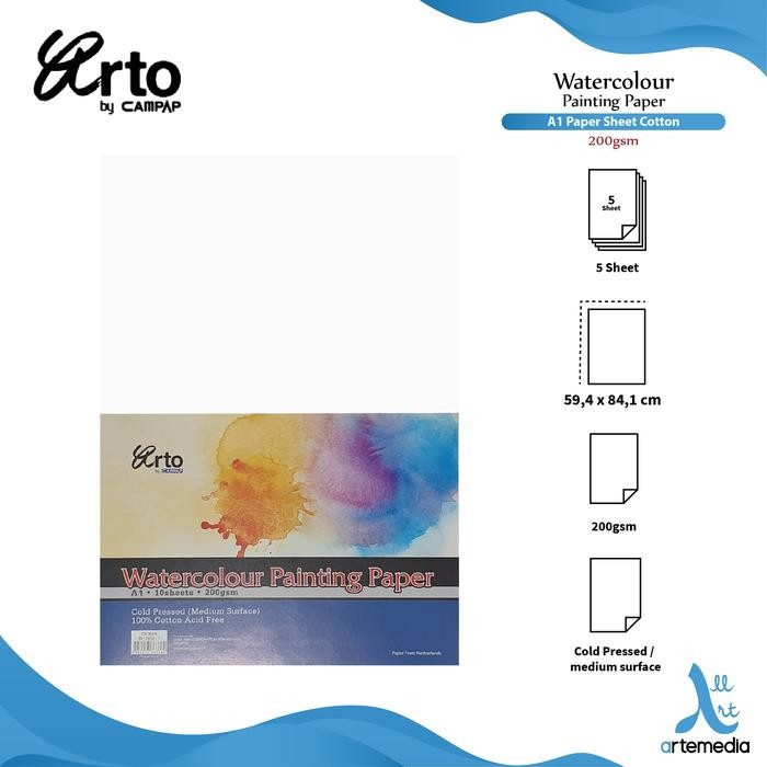 

Arto A1 Watercolour Paper Sheets