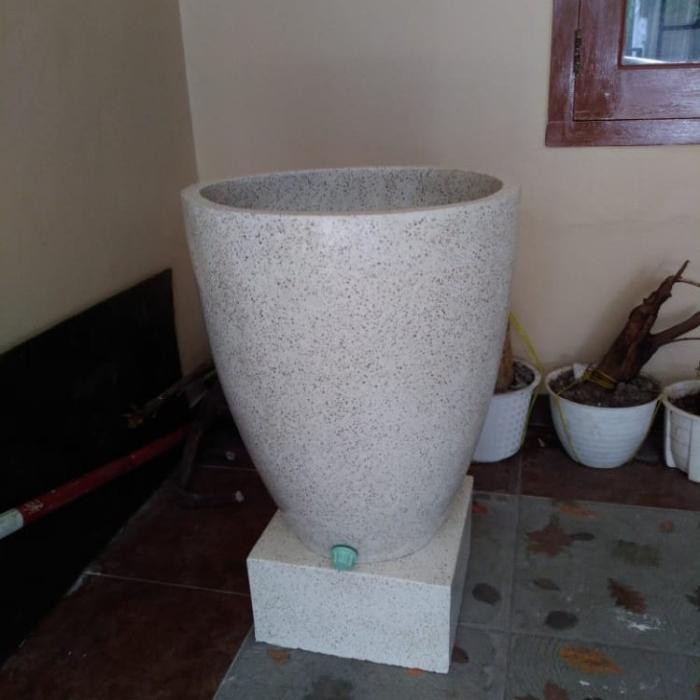 bak mandi terrazzotype uin glass free ongkir jabodetabek masih ready