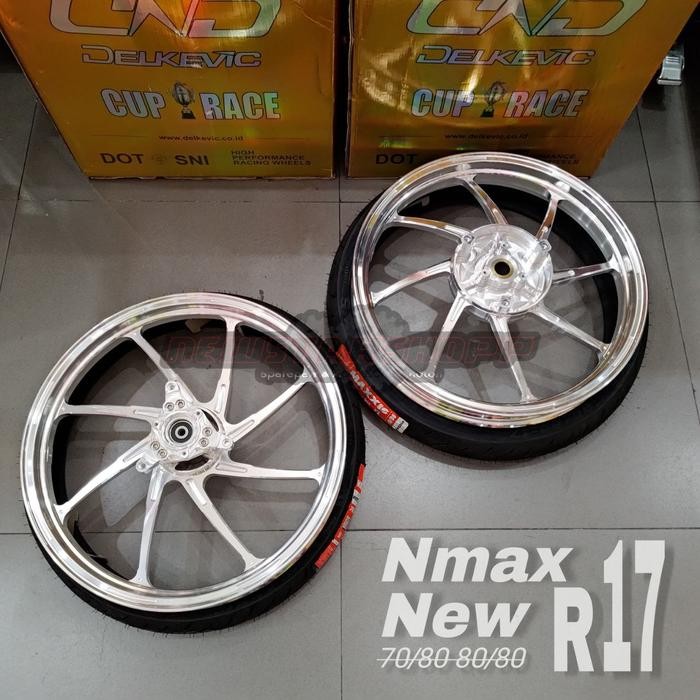 Paketan Velg Velek Velk Racing DND Delkevic M8 Ring 17 palang 8 185 215 CNC Yamaha Nmax 155 New Baru