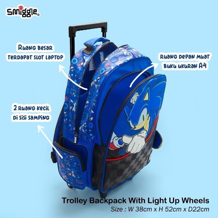 Smiggle Trolley Bag/Tas Trolley Smiggle/Tas Trolley Anak