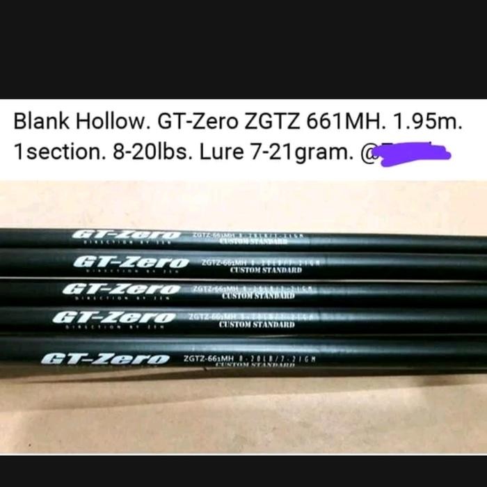 blank bahan carbon gt zero 661 20lb blank bikin joran